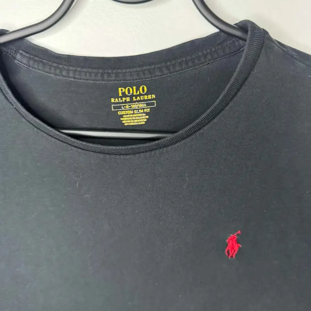 Polo Ralph Lauren Custom Slim Fit Short Sleeve Large T-Shirt, Black